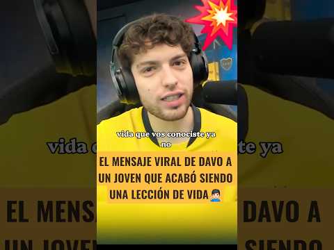 💥DAVO ABRE <strong>LOS</strong> OJOS A <strong>LOS</strong> JÓVENES CON ESTE MENSAJE #shorts #leccionesdevida #adolescentes
