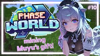 【#PhaseCraft】Mining Muyu's Gift! Thank you @MuuMuyu !!💜【白鹿いおり Phase Co