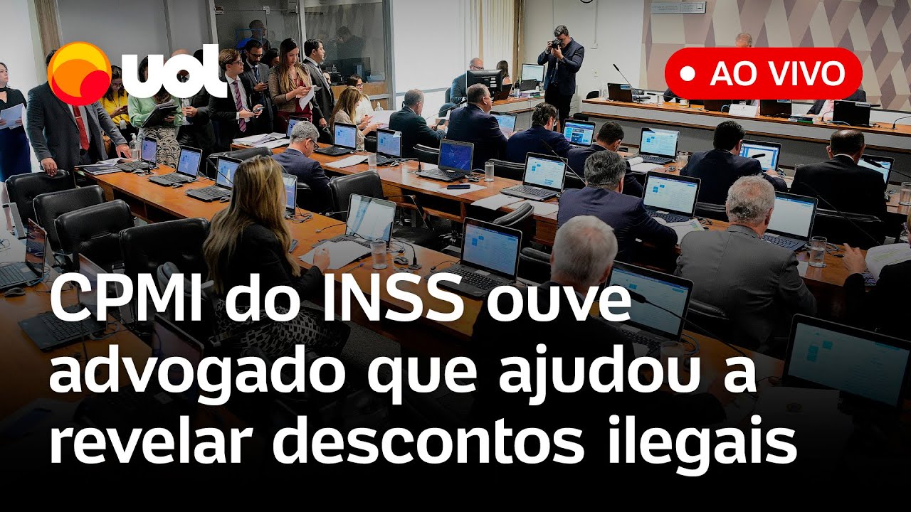 CPMI do INSS comissão ouve advogado que ajudou a revelar descontos ilegais e mais assista ao vivo