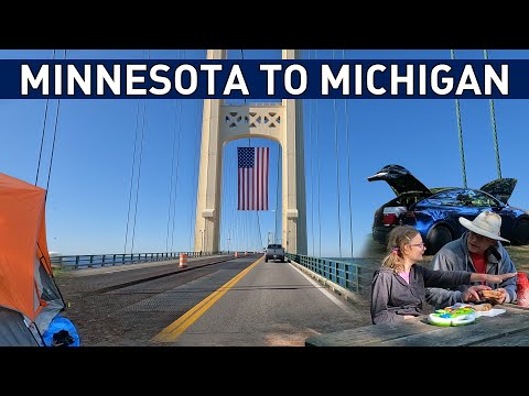 Minnesota to Michigan Tesla Camping Adventure