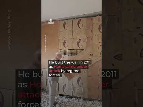 Syrian man uncovers library hidden behind wall for 15 years | #AJ shorts