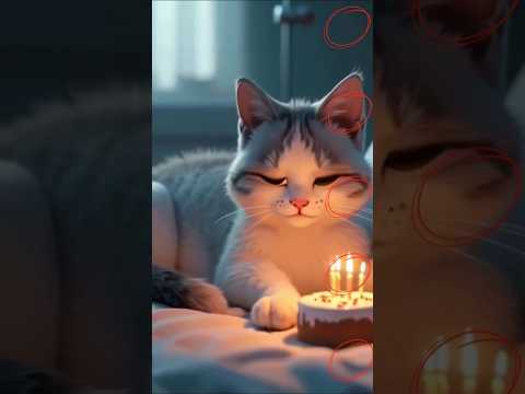 happy birthday and Gett well soon #cute #cats #cake