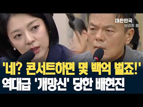 콘서트하면 몇 <strong>백억</strong> 벌죠!' JYP에 역대급 '개망신' 당한 배현진