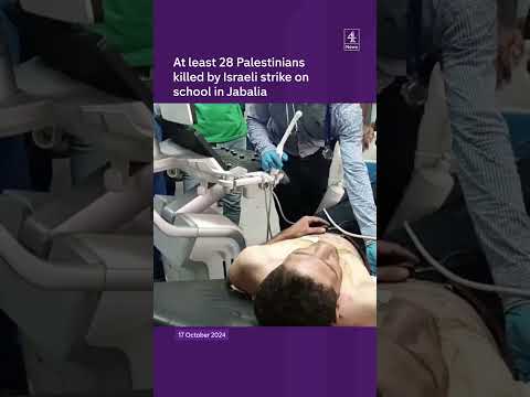At least 28 killed by strike on Gaza school