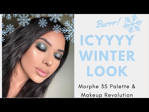 ICY LOOK for Fall & Winter with Morphe 35 V Palette | Beaute By Eternity