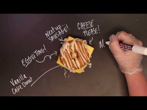 Donut Breakfast Sandwich - Maple Drizzle