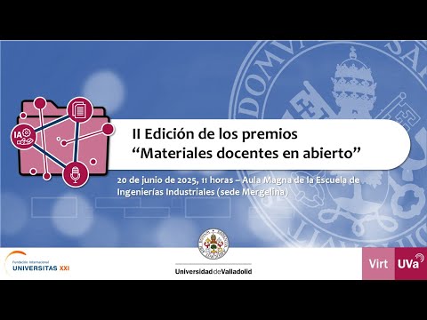 Miniatura del video titulado II EDICIÓN DE LOS PREMIOS "MATERIALES DOCENTES EN ABIERTO"