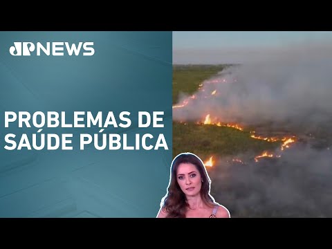 Fumaças de queimadas na Amazônia e no Pantanal atingem 10 estados; Patrícia Costa analisa