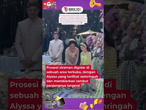 Momen siraman Alyssa Daguise jelang menikah dalam adat Sunda, penampilannya memesona maksimal