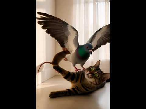 #billi Chuha Kabootar Ki Masti 😹 | Super Funny Animal Video for Kids & Family