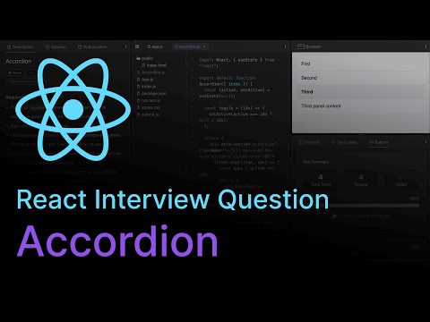 Accordion - React Coding Interview Question