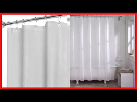MAYTEX Super Heavyweight Premium 10 Gauge Shower Curtain Liner with Rustproof Metal Grommets
