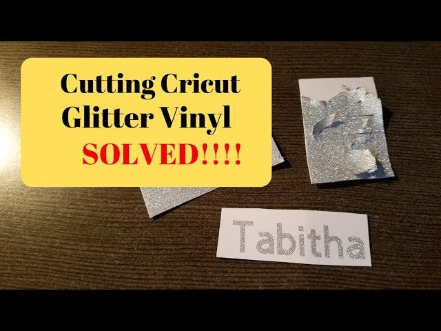 How to Cut Glitter Vinyl with Your Cricut Maker