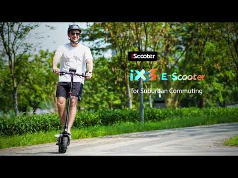 How to unfold and fold a scooter | iScooter iX3  Electric Scooter