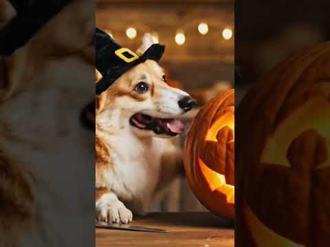 Happy Halloween 🎃🐶🎇 #corgilovers #pumpkin #shortvideo #puppy #doggielife #shorts