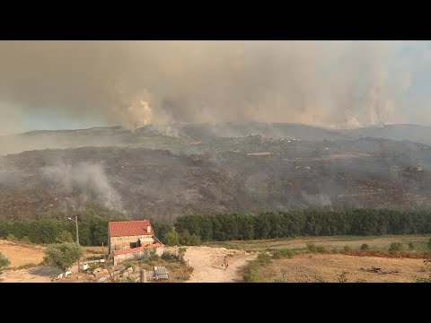 Wildfire continues to rage through Portugal's Serra de Estrela Natural Park | AFP