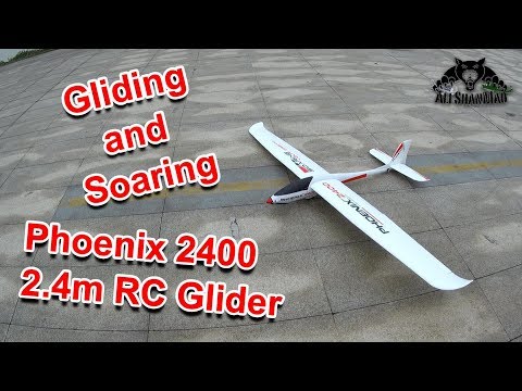 Phoenix 2400 Large Electric RC Glider Powered RC Glider Gliding and Soaring over river - UCsFctXdFnbeoKpLefdEloEQ