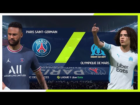 [리그앙] 32R 파리 생제르맹 vs 마르세유 HL ｜ FIFA22로 미리보기 (ft.캐스터 더빙 있음!!)