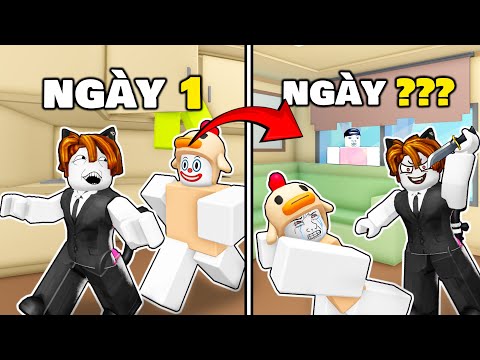 100 ngày LÀM SÁT THỦ SIÊU CẤP BÍ ẨN trong HIDE THE BODY ROBLOX