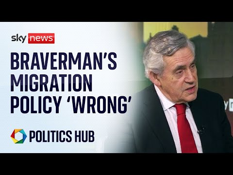 Braverman's migration policy is 'completely wrong', says Gordon Brown