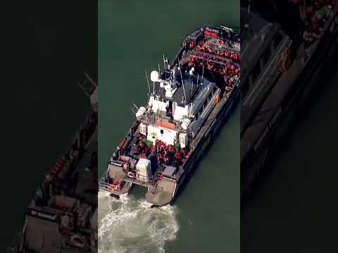 Border Force picks up migrants crossing English Channel after record-breaking weekend