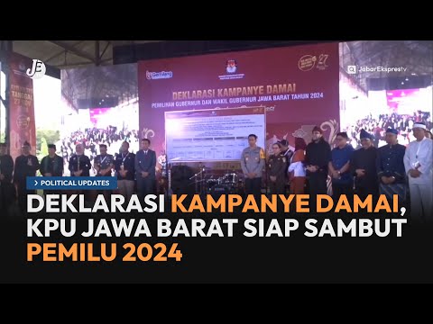 Deklarasi Kampanye Damai, KPU Jabar Siap Sambut Pemilu 2024 - Political Update JETV (24/9/24)