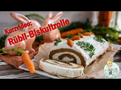 Kurzvideo: Rübli-Biskuitrolle mit Thermomix und Miximizer
