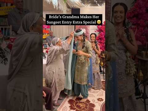 Bride’s Grandma Helps Her Wear Pagdi Before Sangeet Entry | Daughter Love | Dadi Poti | Wedding Fun