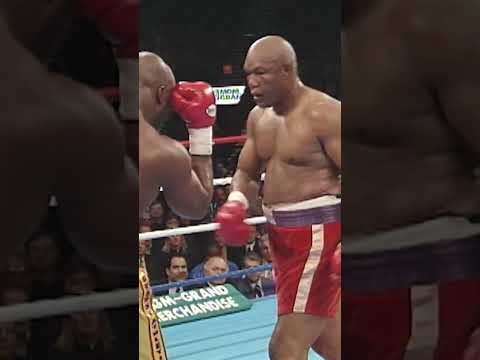 George Foreman throws punches you can HEAR 😮  #boxing