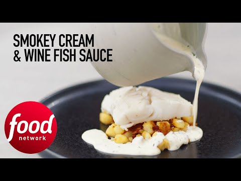 Learn To Make This Smokey Cream & Wine Fish Sauce | Food Network UK