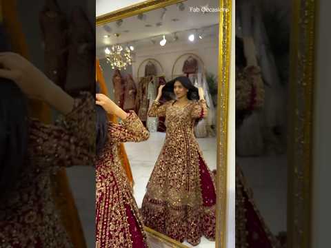 Bride Wearing her Heavy Red Lehenga | Wedding Dress | Beautiful Bride | Getting Ready | Dulhan Vibes