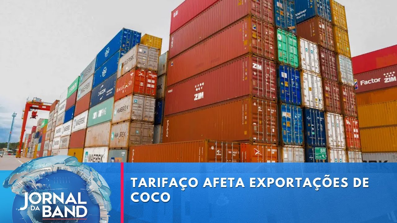 Tarifaço afeta exportações de coco