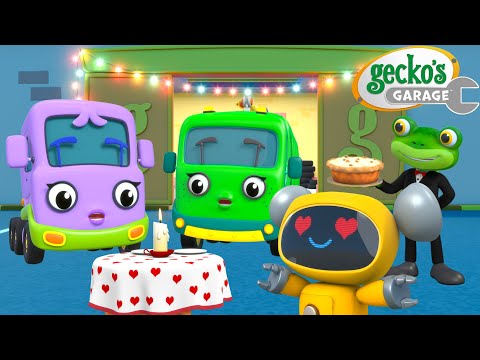A Surprise for Mummy Truck! 💖 Truck Family Valentines Day | Gecko's Garage 🚚 | Cartoons For Kids