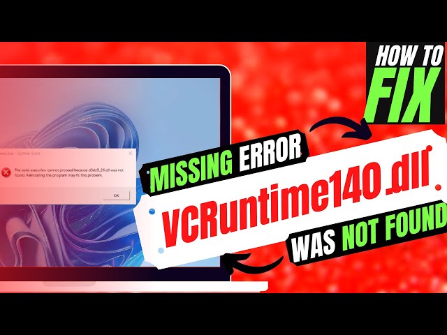 Fix: VCRUNTIME140.dll Is Missing Error In Windows [2023 Solved]