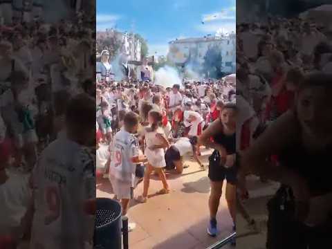 Fireworks explode into crowd at Spanish festival