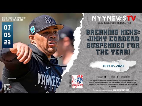 BREAKING NEWS: Jimmy Cordero Suspended for the Season!