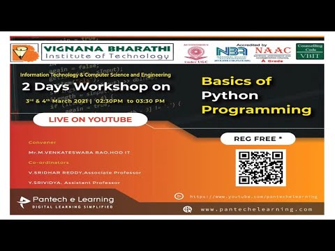 Workshop on Basics of Python Programming - VBIT