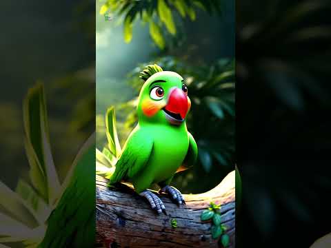 Mitthu Mitthu Shorts, मैं तोता मैं तोता #ytshorts #kidstvurdu #maintota #birds #animals #funny