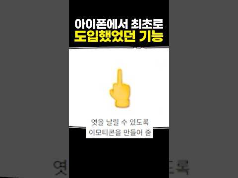 아이폰에서 최초로 도입했었던 기능