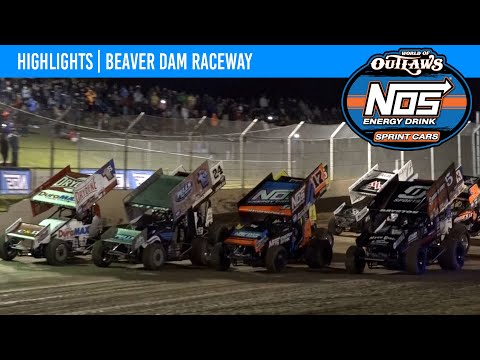 World of Outlaws NOS Energy Drink Sprint Cars Beaver Dam Raceway, June 18, 2022 | HIGHLIGHTS - dirt track racing video image