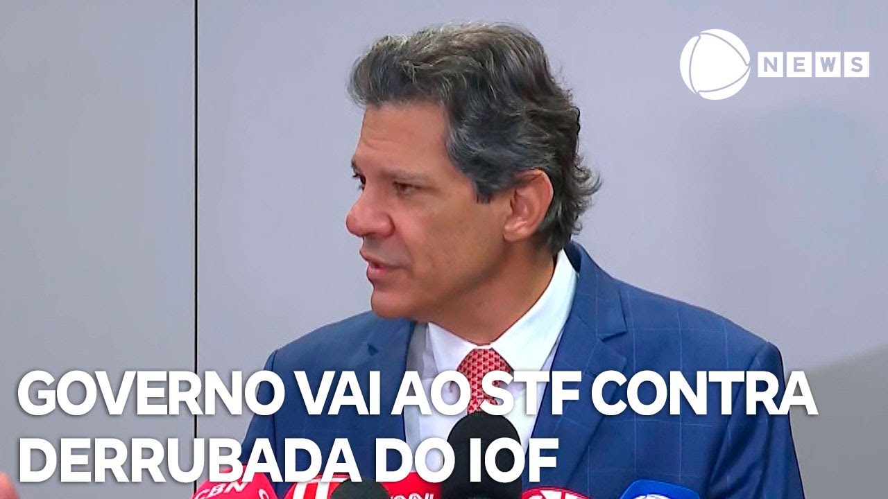 Governo vai ao STF contra derrubada do aumento do IOF pelo Congresso afirma AGU