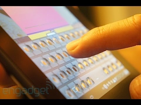 Tactus Morphing Touchscreen Keyboard hands-on | Engadget At CES 2013 - UC-6OW5aJYBFM33zXQlBKPNA