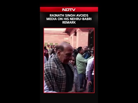 Rajnath Singh News | Rajnath Singh Avoids Media On His Nehru-Babri Remark