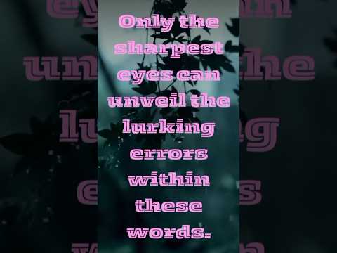 𝐖𝐡𝐨 𝐡𝐚𝐬 𝐭𝐡𝐞 𝐬𝐡𝐚𝐫𝐩𝐞𝐬𝐭 𝐞𝐲𝐞𝐬? #ytshorts #shorts #education #english #correct #englishgrammar