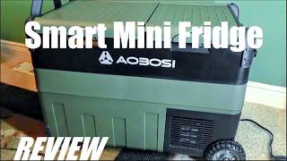 Vido-Test : REVIEW: AOBOSI X40K Portable Car Refrigerator - App Control Mini Fridge - Smart Freezer & Cooler?