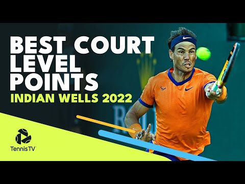 Best Court Level Points & Rallies! | Indian Wells 2022