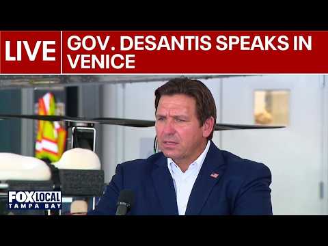 Governor DeSantis speaks in Venice