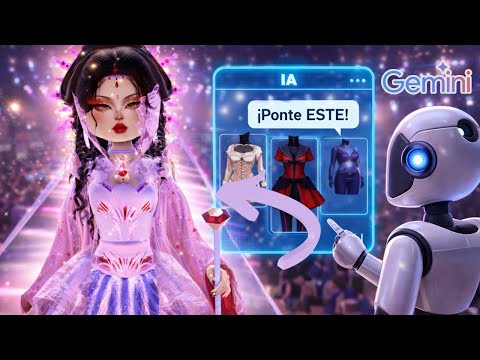 ¡GEMINI ELIGE mi OUTFIT en DRESS TO IMPRESS! 🤖✨