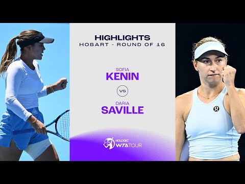 Daria Saville vs. Sofia Kenin | 2024 Hobart Round of 16 | WTA Match Highlights