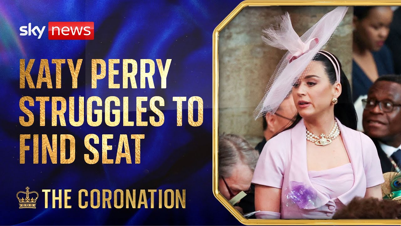 King’s Coronation: Katy Perry struggles to find her seat at Westminster Abbey